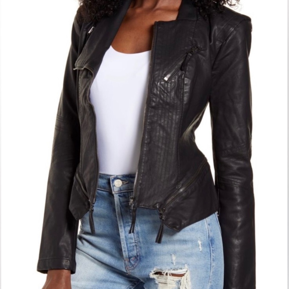 Blank NYC Black Faux Leather Jacket